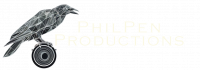Productions Logo writing next No background