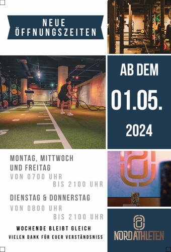 Neue Öffnungszeiten Flyer