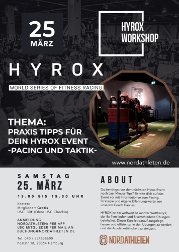 Workshop Hyrox 25.03.2023 Story